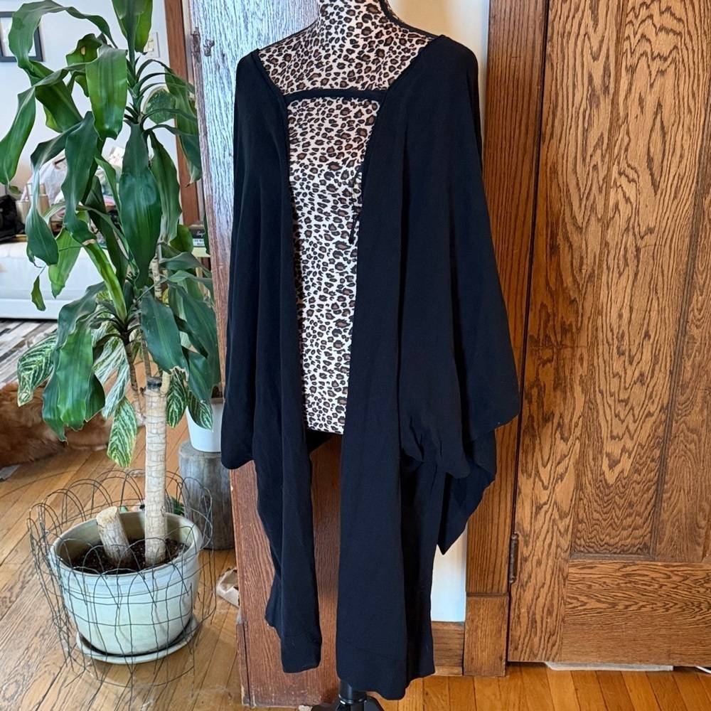 Lululemon | Black | Silk Blend | Wrap Cardigan | Draped | One Size | Like New